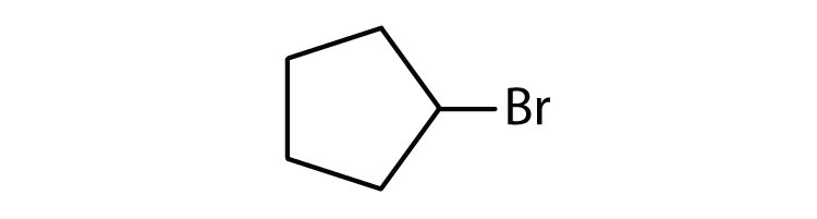 Line-angle formula of Bromo-cyclopropane.