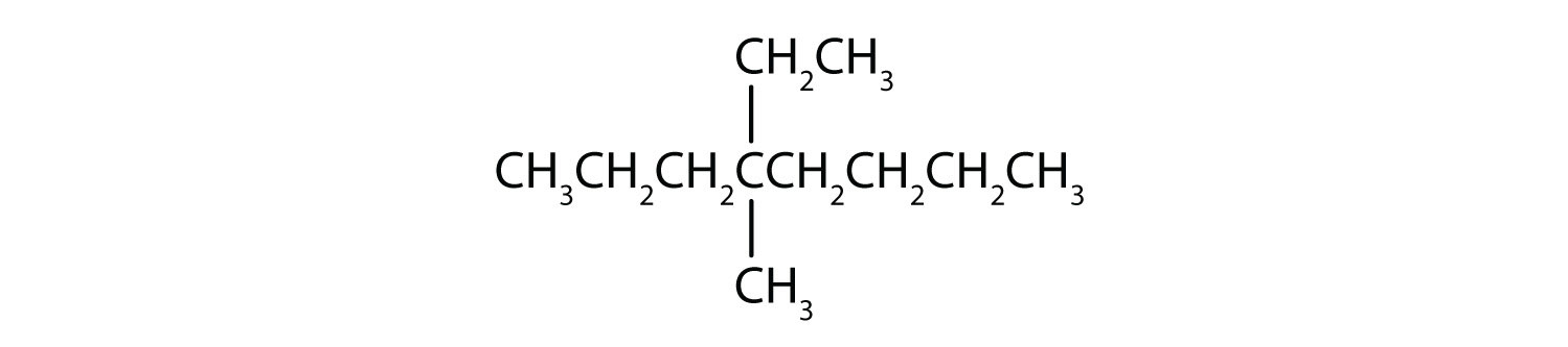 Condensed formula of 2-Methyl-pentane.