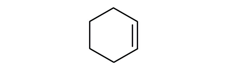 Representation of cyclohexene.