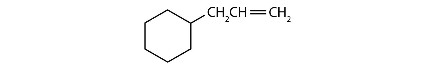 6-Carbon cyclic compound with a 1-ene-propyl radical.