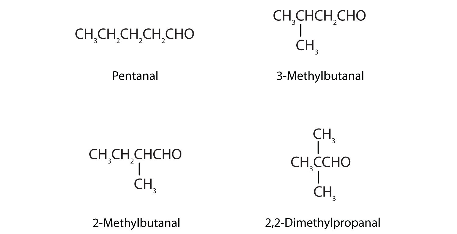 butanal structural formula