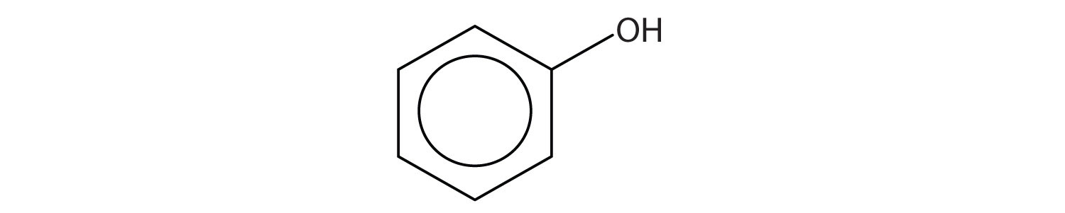 Formula of phenol.