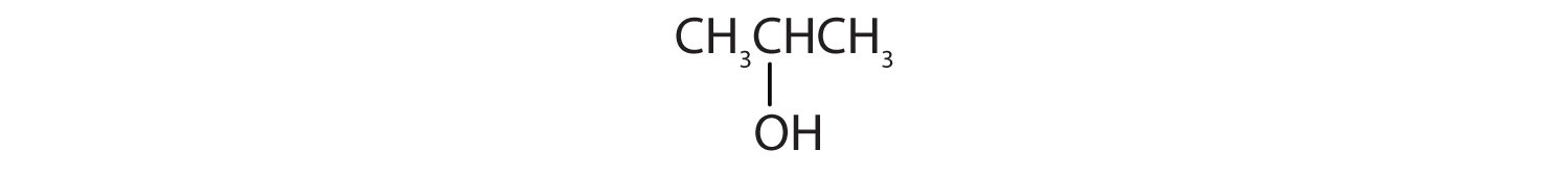 Condensed formula of 3-Carbon secondary alcohol.
