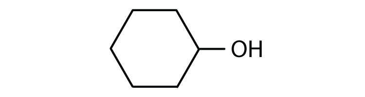 Line-angle formula of cyclic 6-Carbon alcohol
