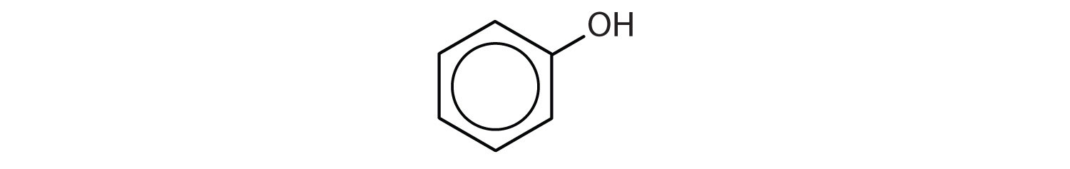 Formula of phenol.