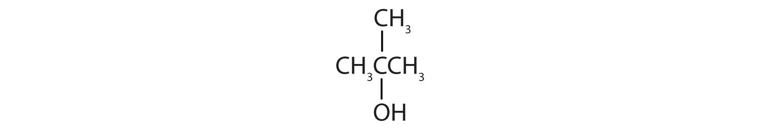 Condensed formula of 3-Carbon secondary alcohol with a radical methyl attached to Carbon 2.