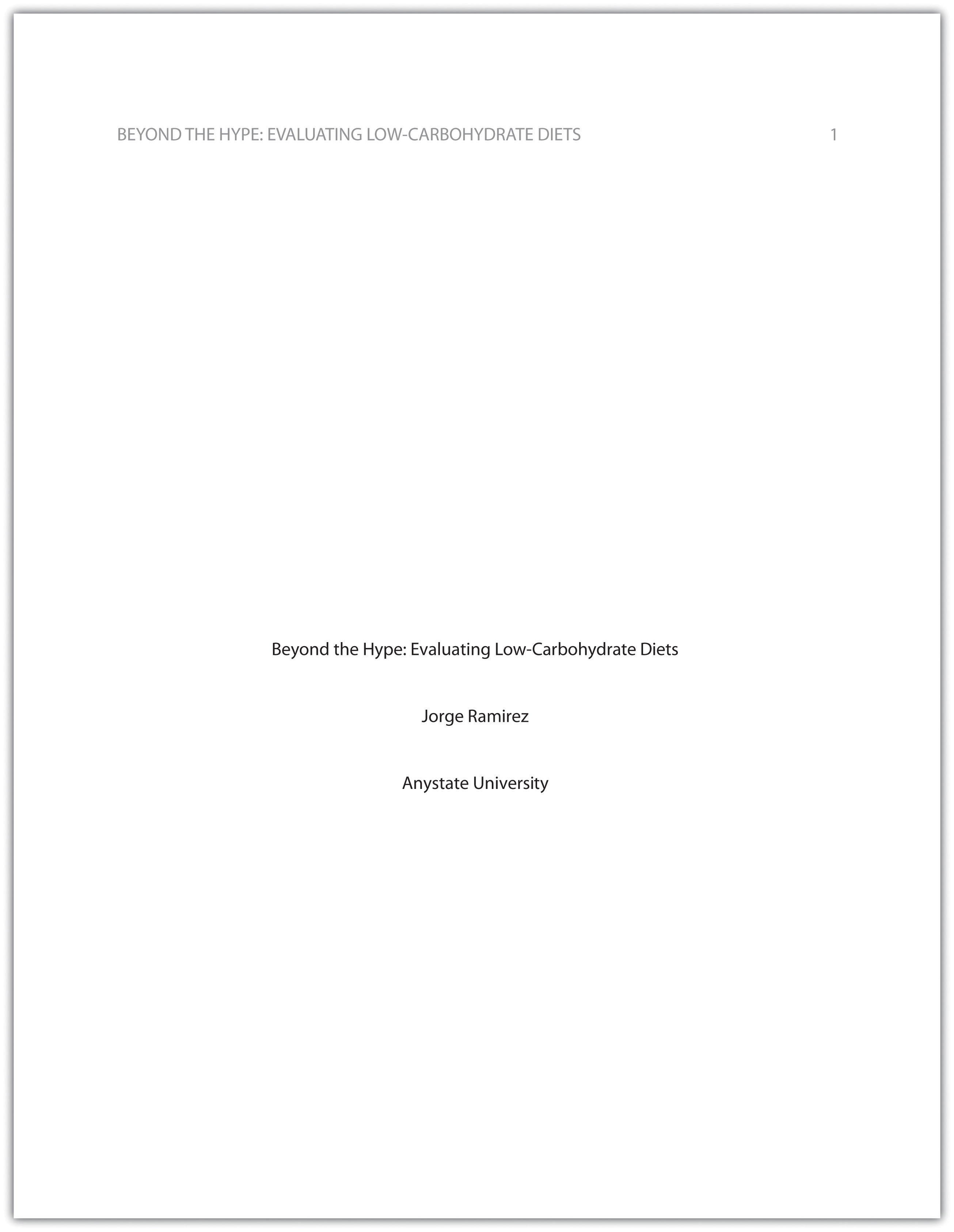 title page for research paper chicago style