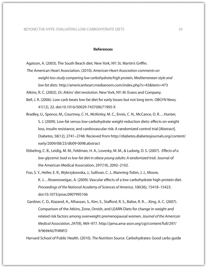 format of references in research paper