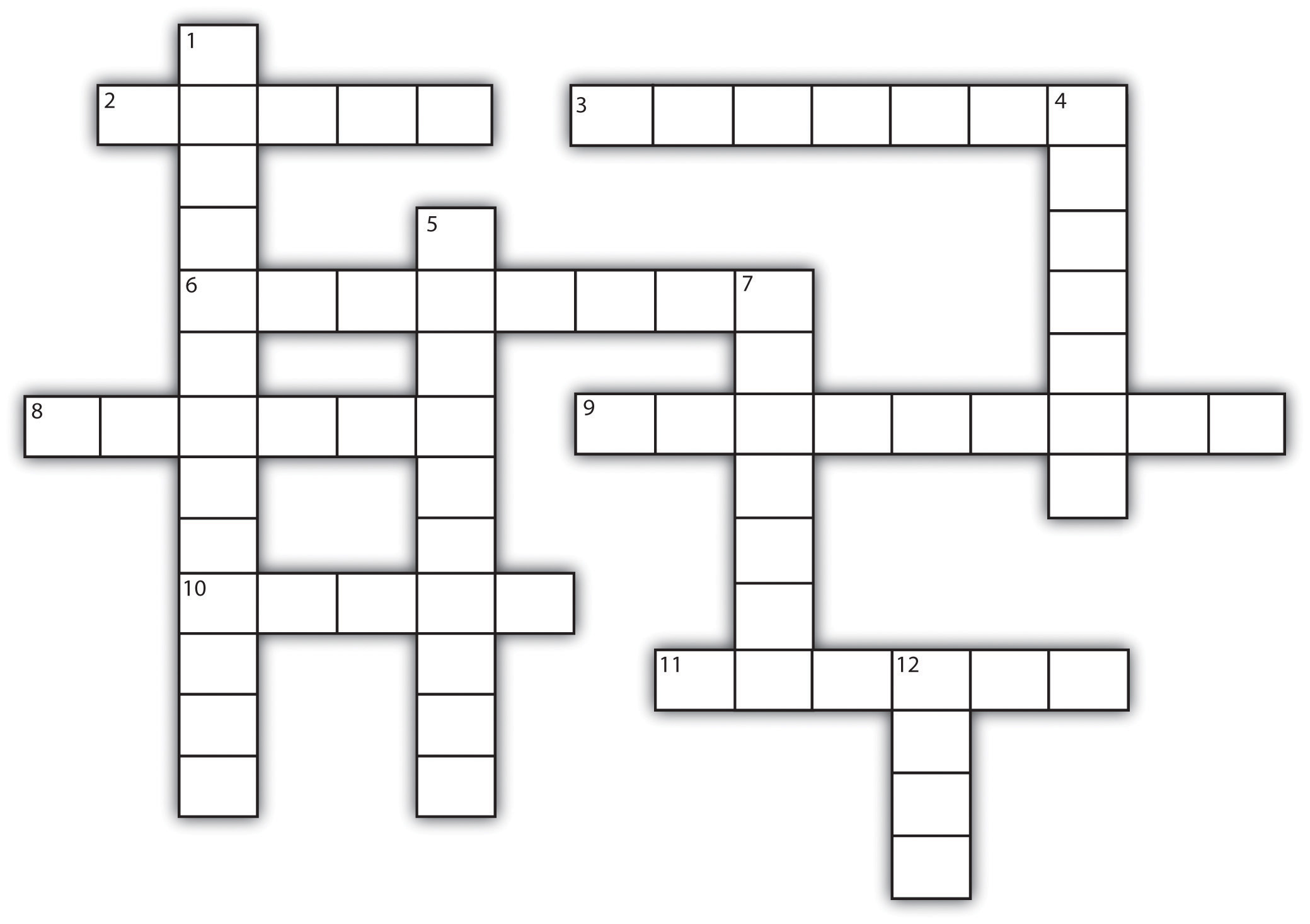 Writing assignment crossword