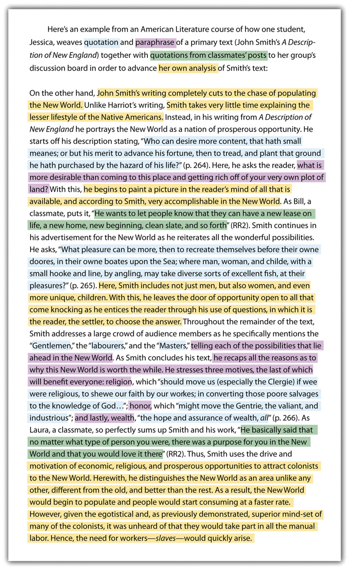 example of academic writing text