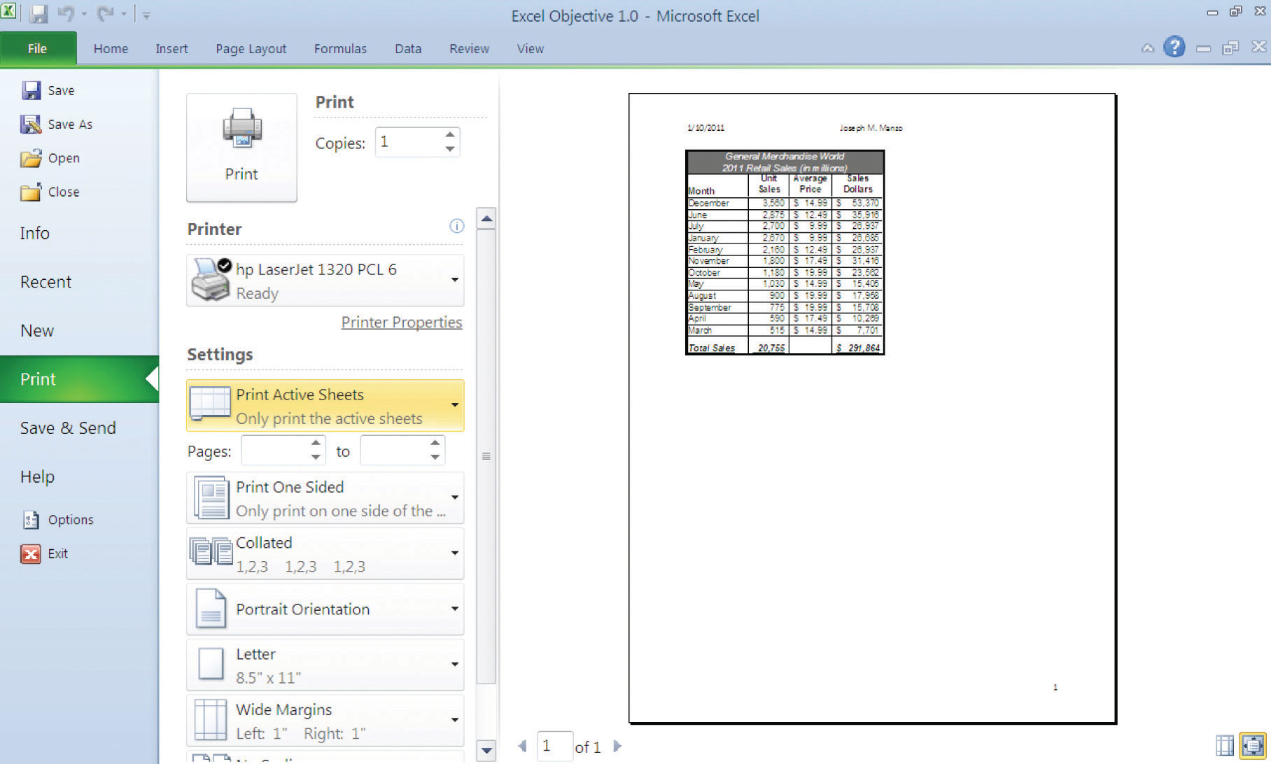 Which tab lets you set worksheet print option?