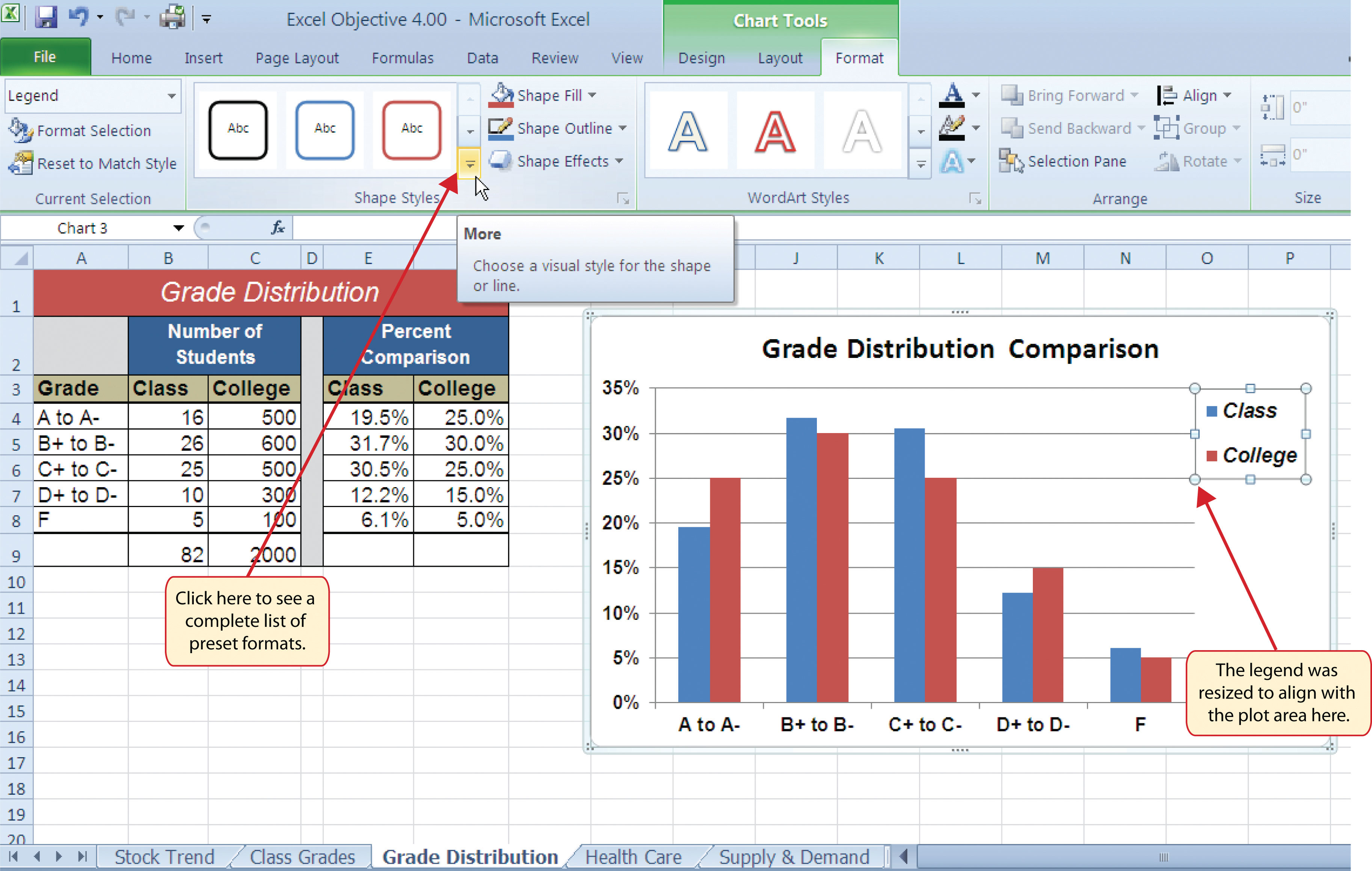 Excel Chart Legend