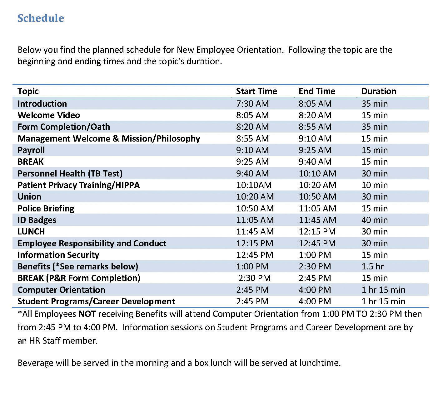 Employee Training Schedule Template from saylordotorg.github.io