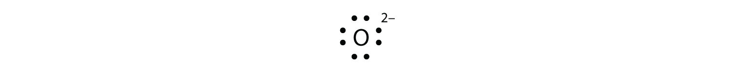 The Lewis dot diagram of these atoms indicate the overall charge after gaining two electrons (Oxygen) and gaining one electron (Thallium). 