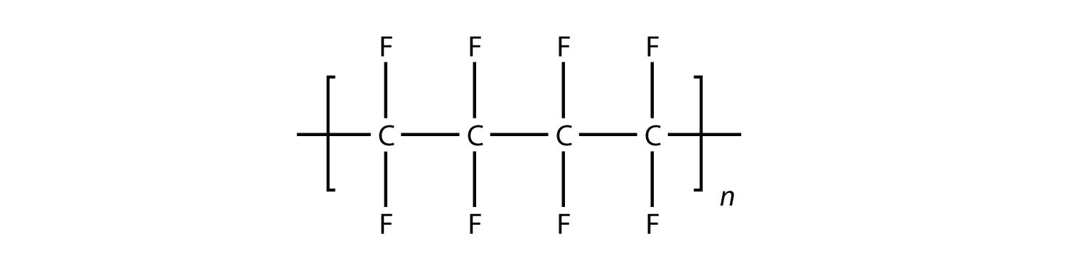 - The tetrofluoroethylene molecule can undergo polymerization  