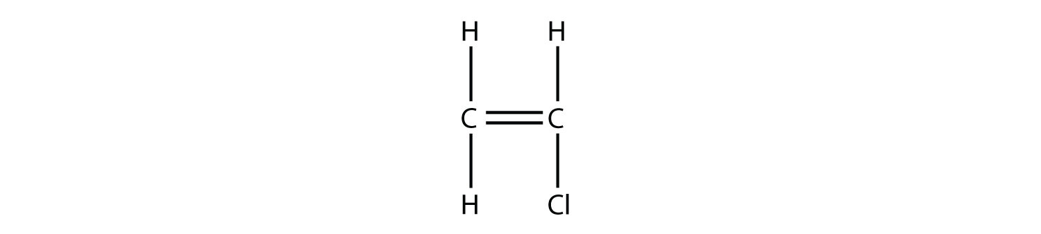 -	Structural formula of Choro-ethene