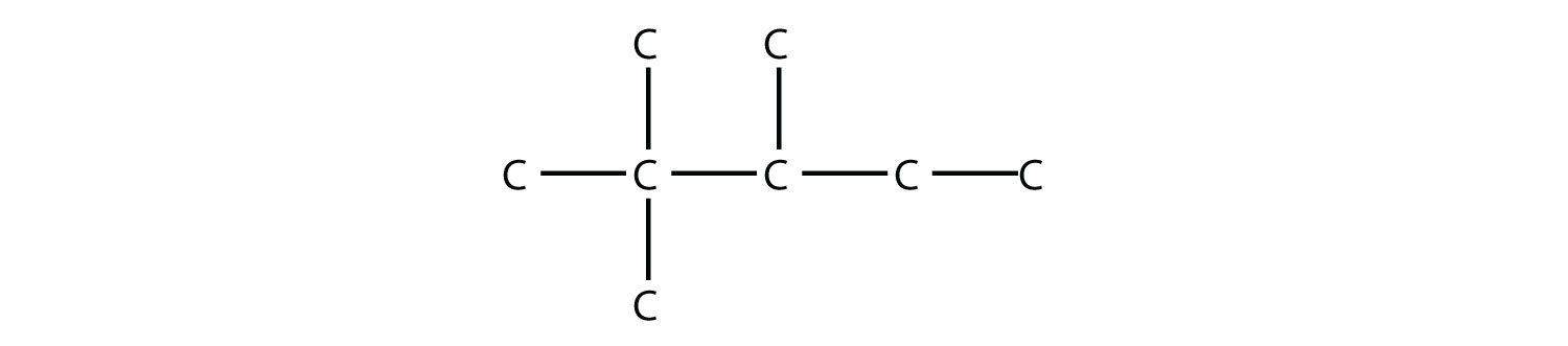 Structural formula of 2,2,3-trimethyl-pentane