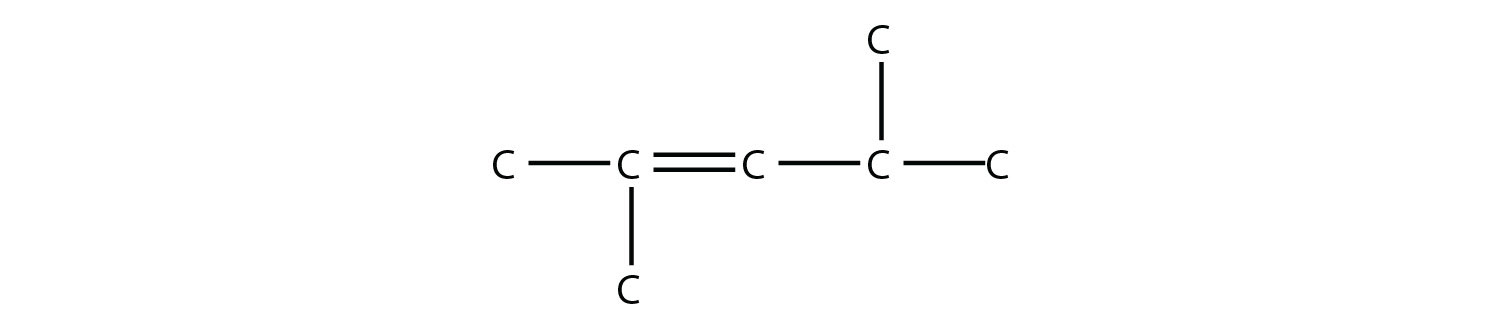 - Structural formula of 2,4-dimethyl-2-pentene