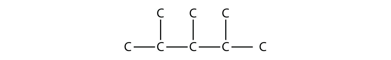 Structural formula of 2,4-dimethyl-3-heptene.  