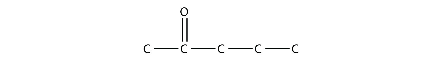 2-pentanone, the position of the functional group has to be indicated in the compound name.