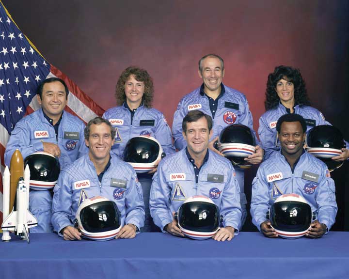 Crewmembers from the Challenger
