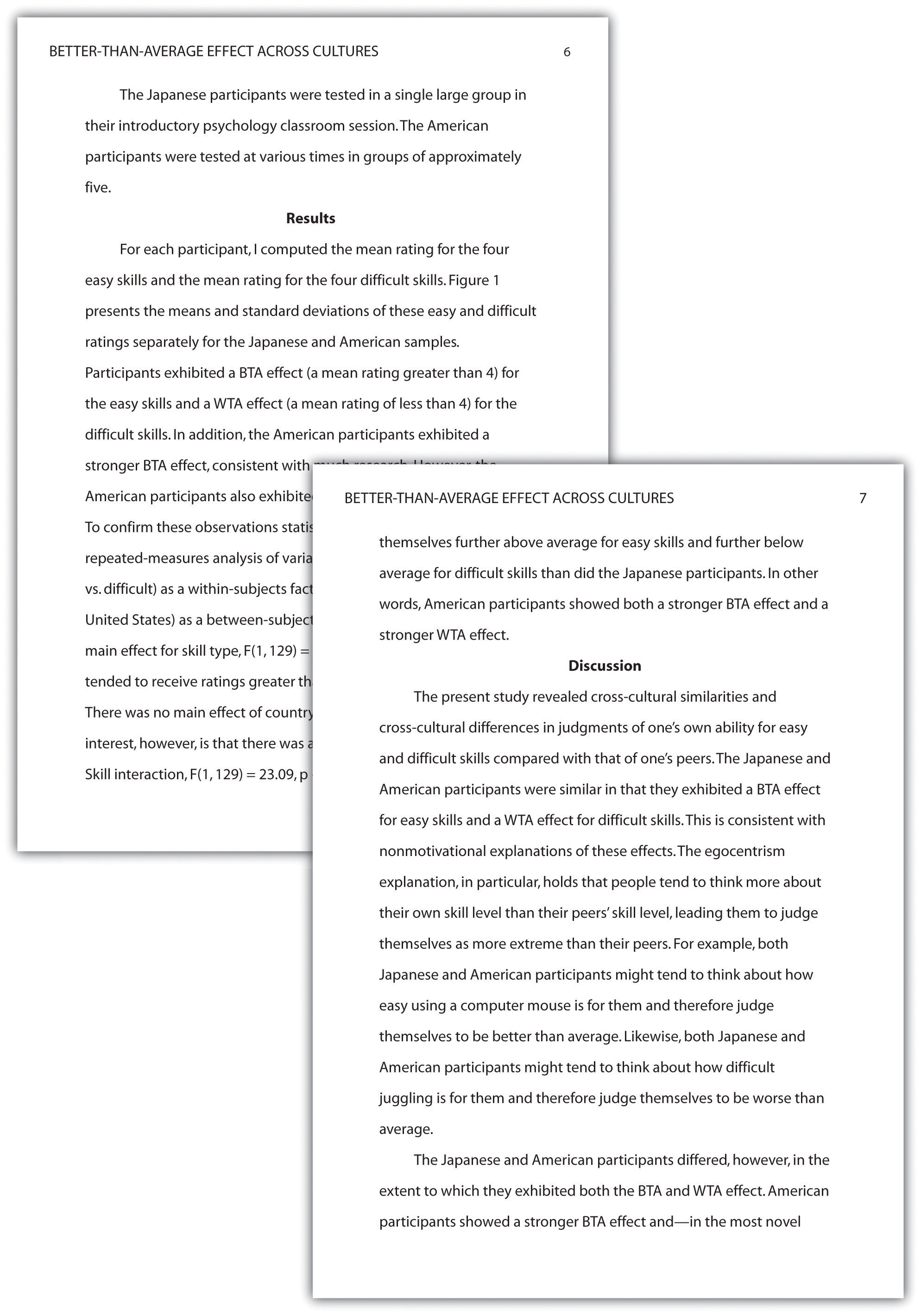 research paper example in apa style