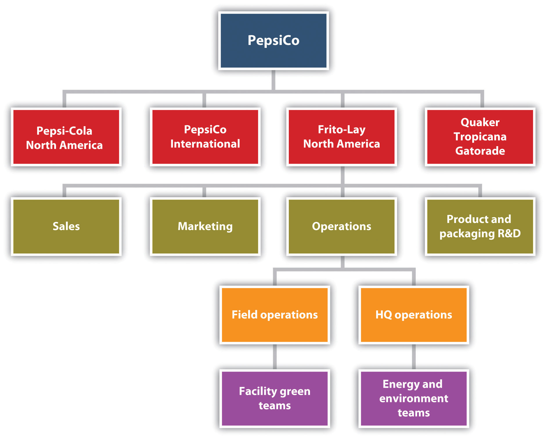 Pepsico Organizational Chart 2019