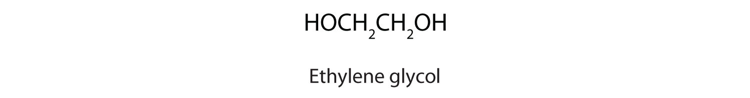 ethylene glycol structural formula