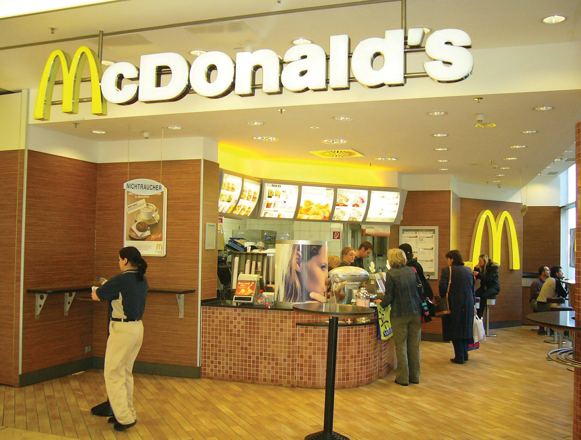 Storefront of a McDonald's restaurant