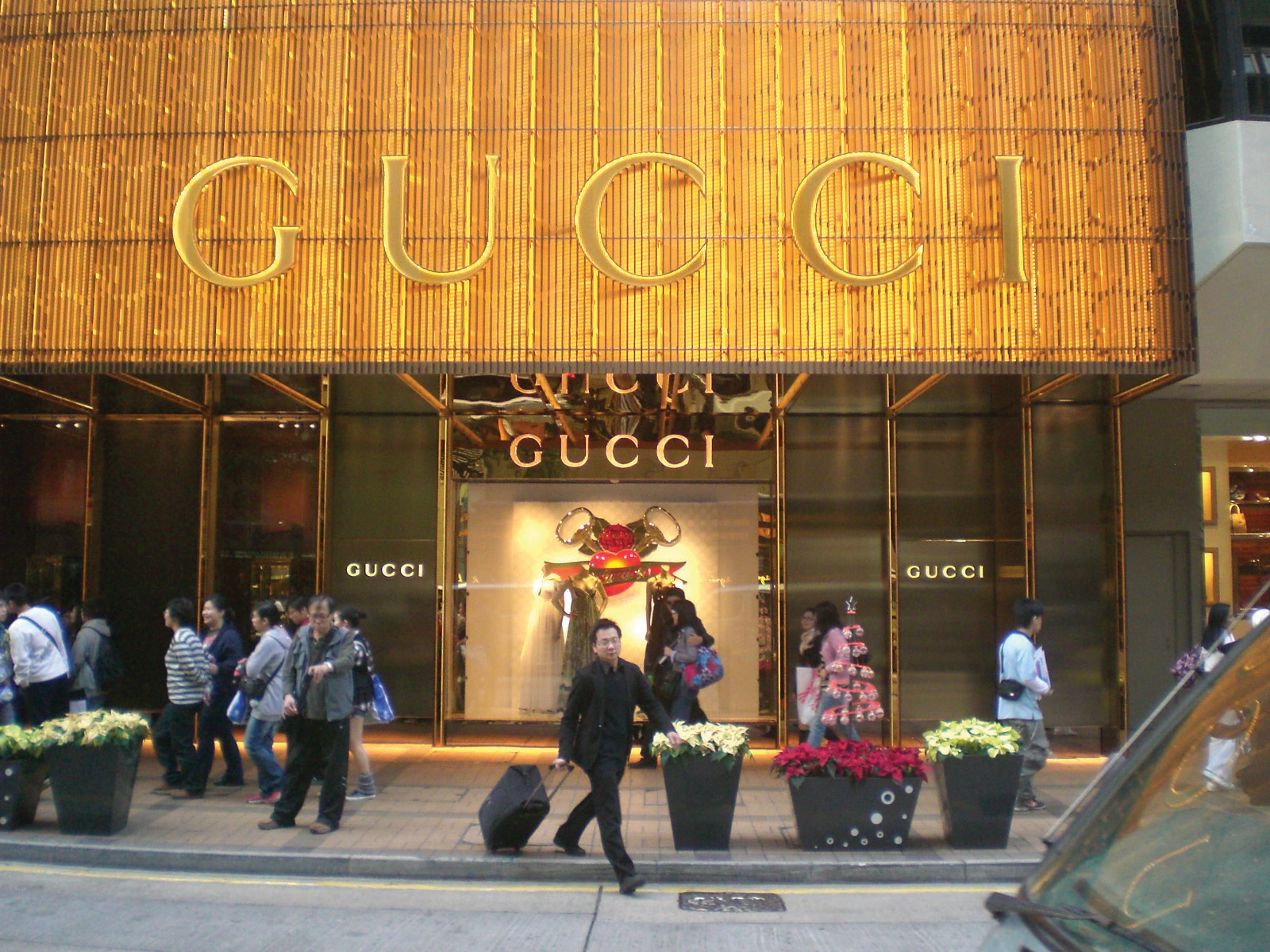 Storefront of a Gucci store 