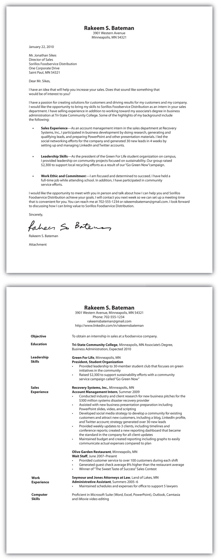 cover letter merge resume