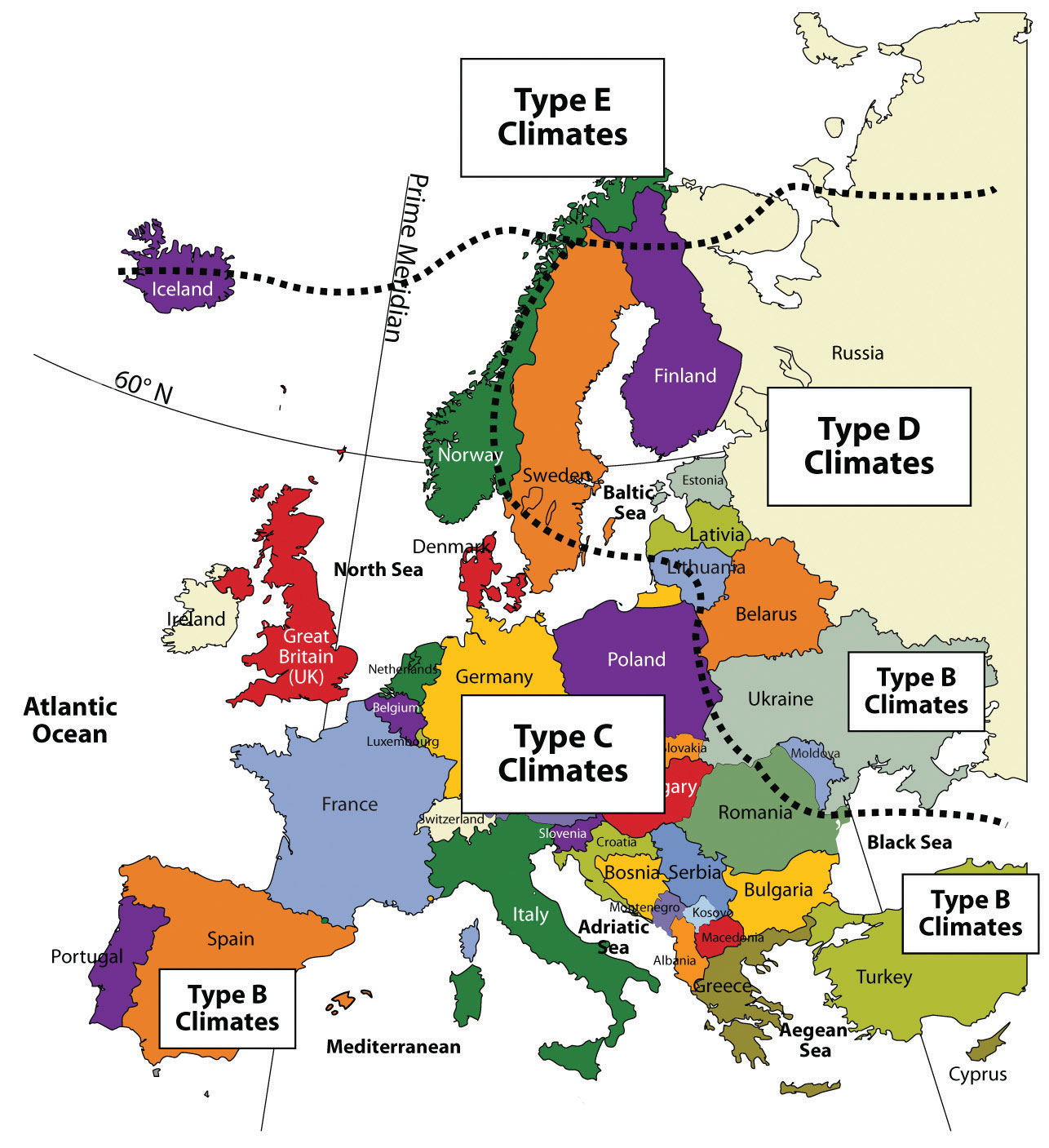 physical map of europe aegean sea