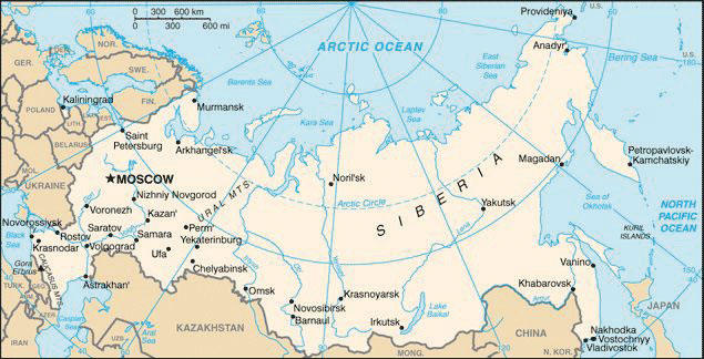 west siberian plain in russia