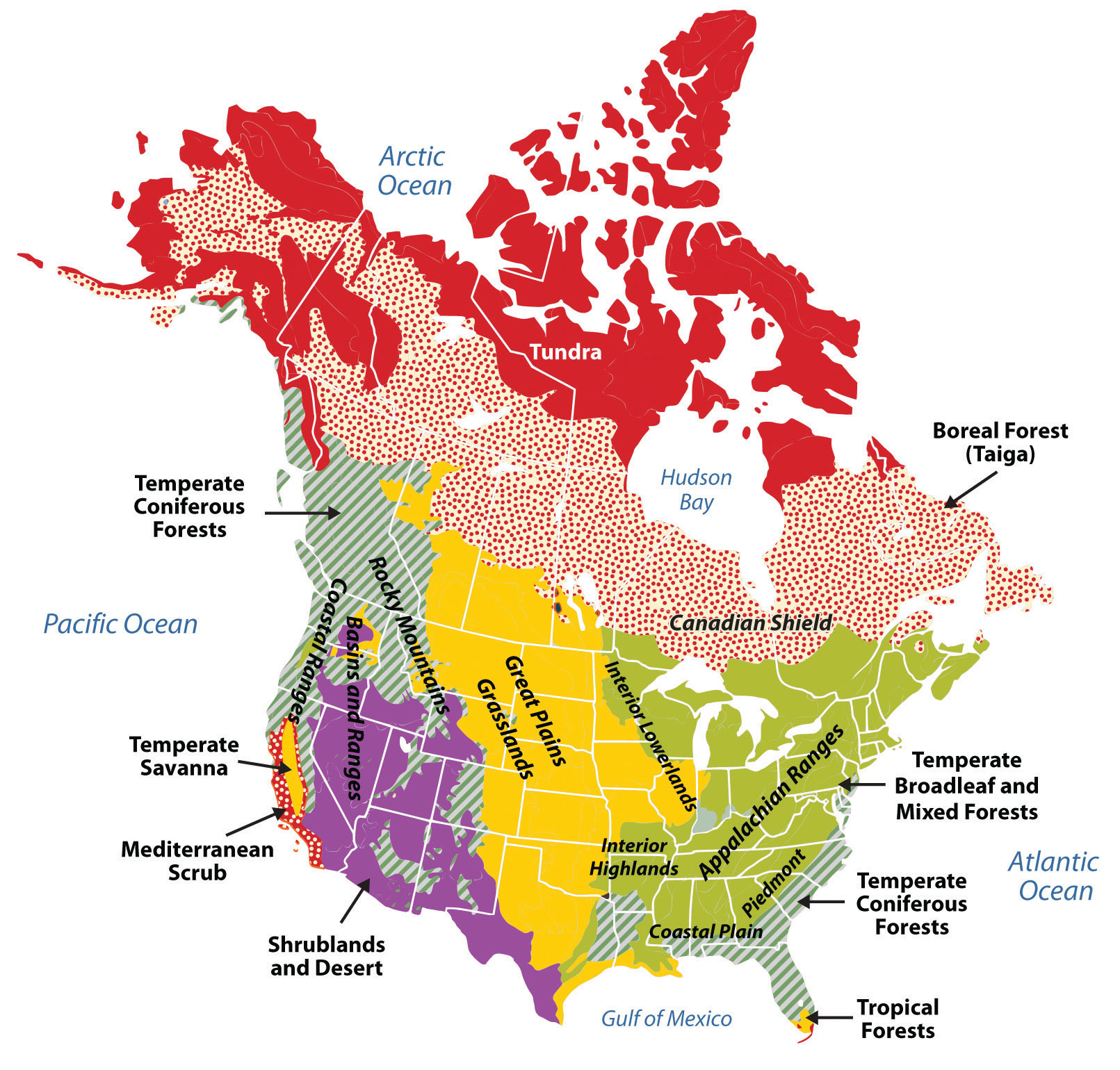 The map shows the geographic regions of Louisiana. In which region is the  city of Baton Rouge located? 