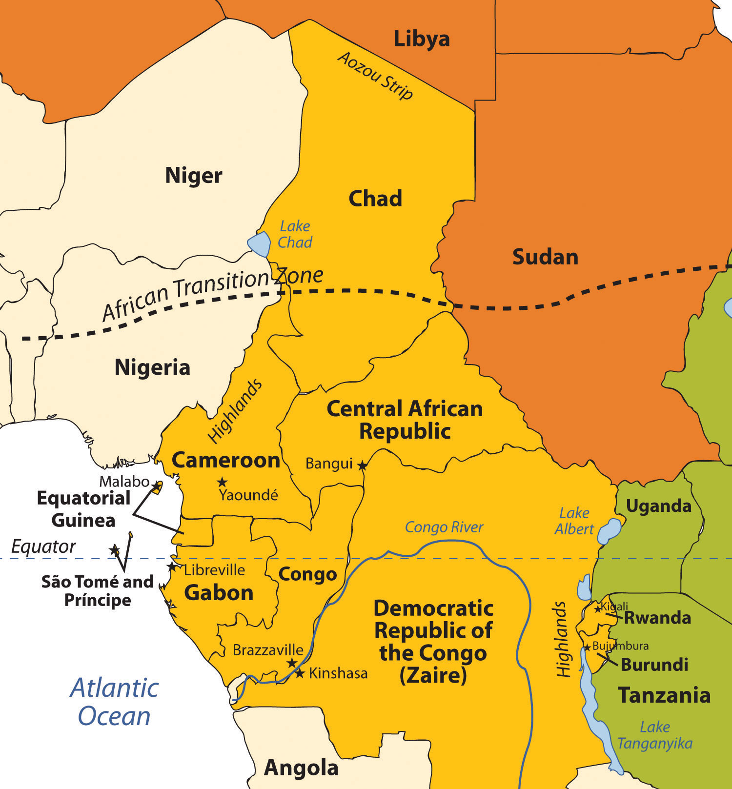 central africa map        <h3 class=