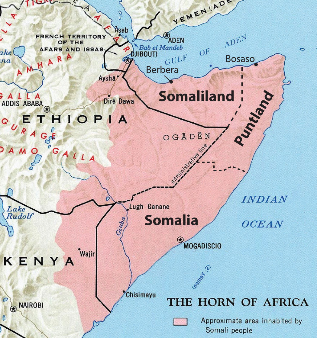 sub saharan africa physical map