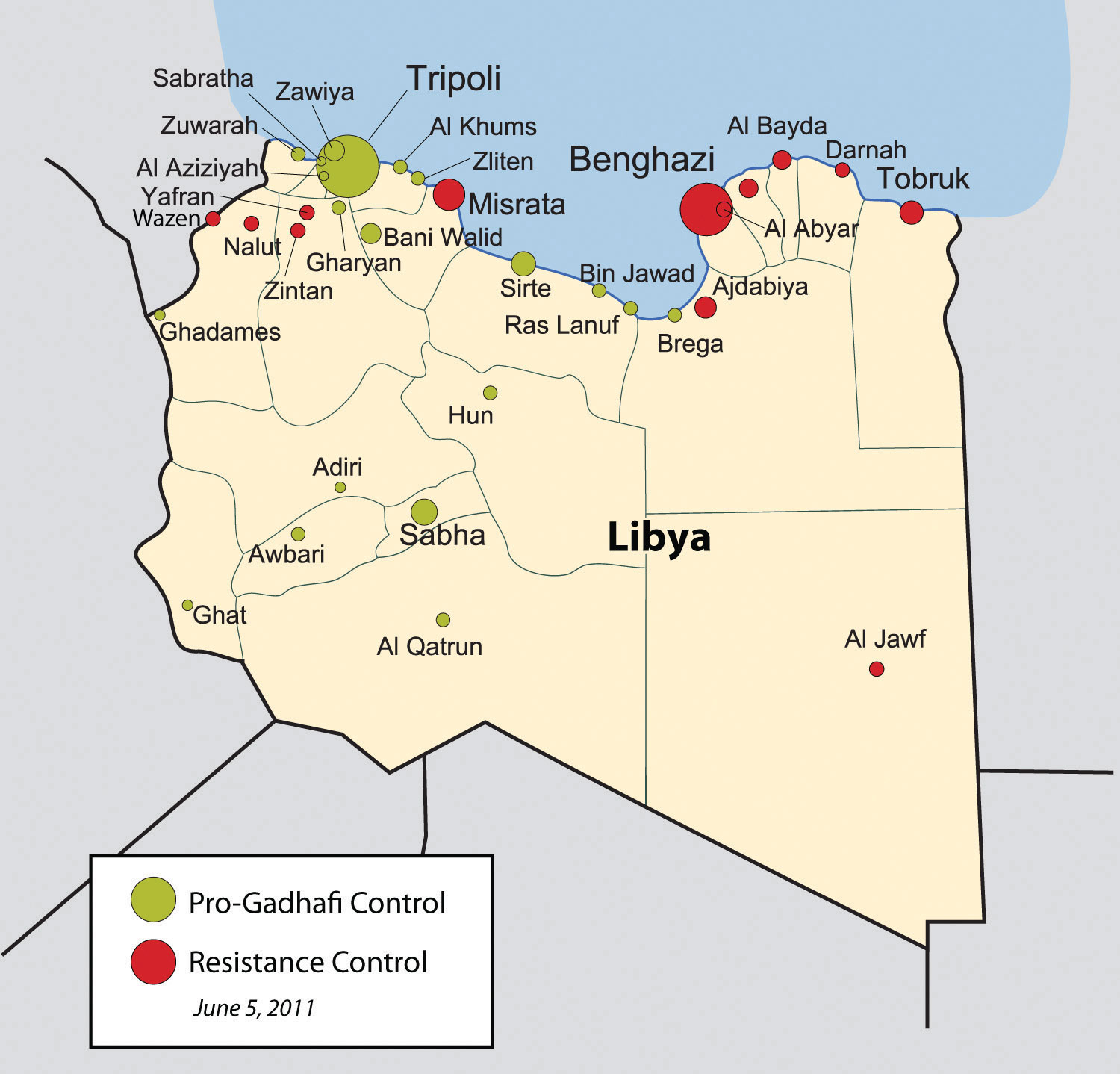 Africa Map Libyan Desert