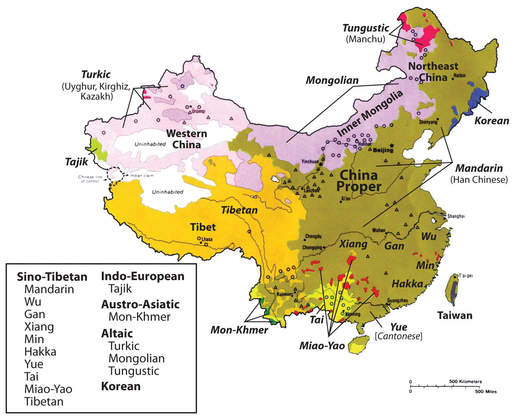 north east asia physical features