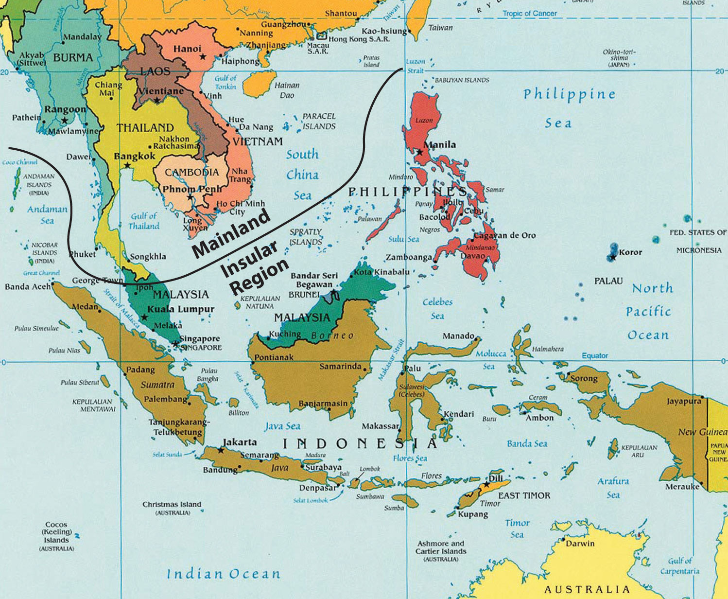 geography of southeast asia why was it called the cold war