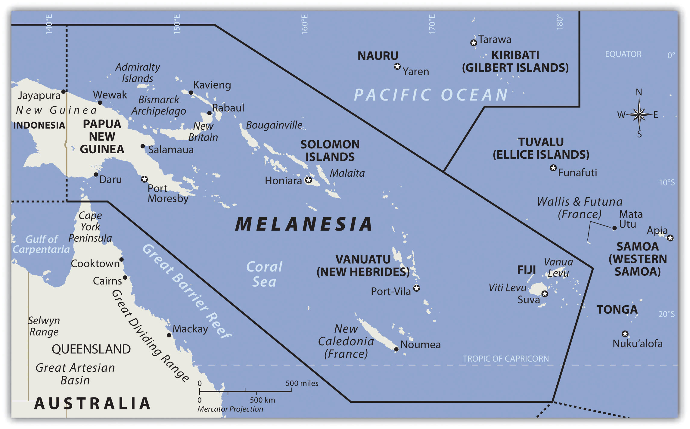 Pacific Islands & Australia Map: Regions, Geography, Facts