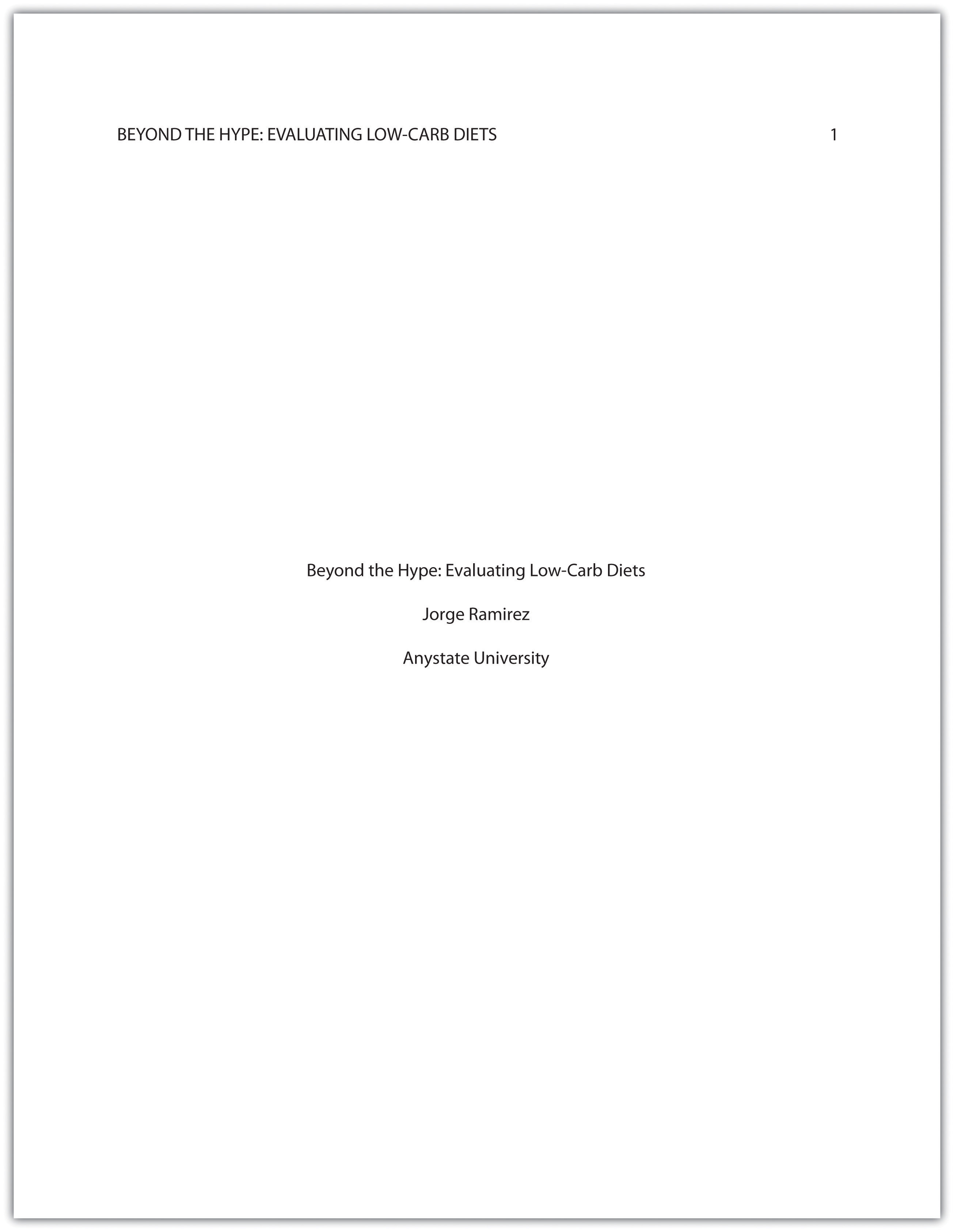 Apa research proposal cover page example